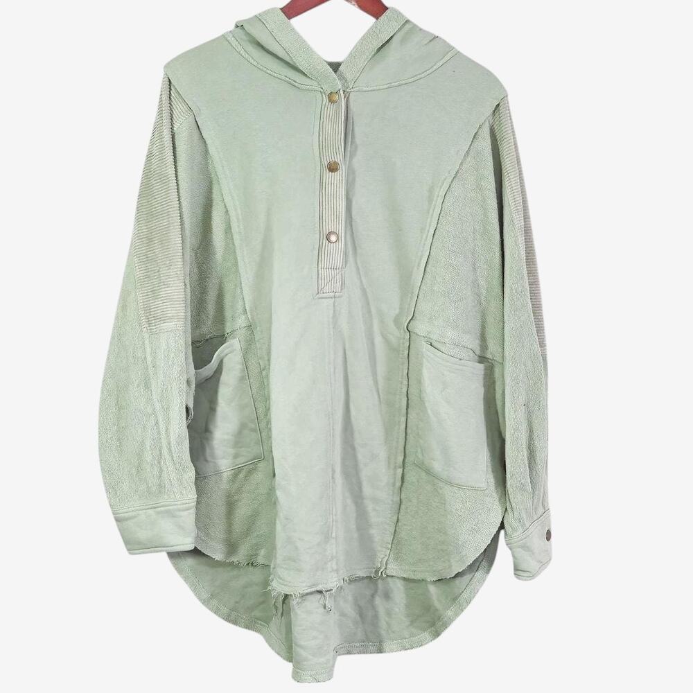 AEMI + CO Oversized Hoodie Sweatshirt Matcha Green Size XL Coastal Athleisure